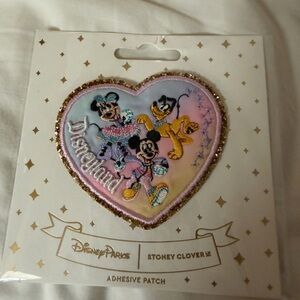 Disney Stoney Clover Lane 70th Heart Patch - Pink and Purple